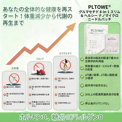 ✨PLTOWE® ナノヘルス・マイクロニードルパッチ🌿